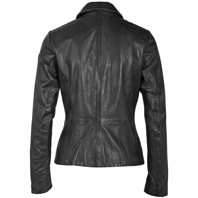 Geaca de Piele Dama Gipsy Neagra GWRonia NSLONTV – IMBRACAMINTE