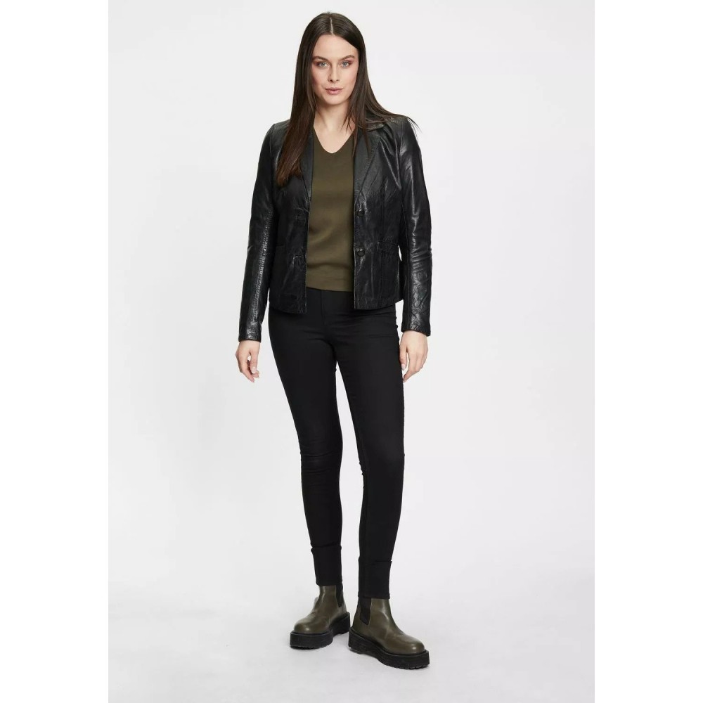 Geaca de Piele Dama Gipsy Neagra GWRonia NSLONTV Geaca de Piele Dama Gipsy Neagra GWRonia NSLONTV - readytowear.ro