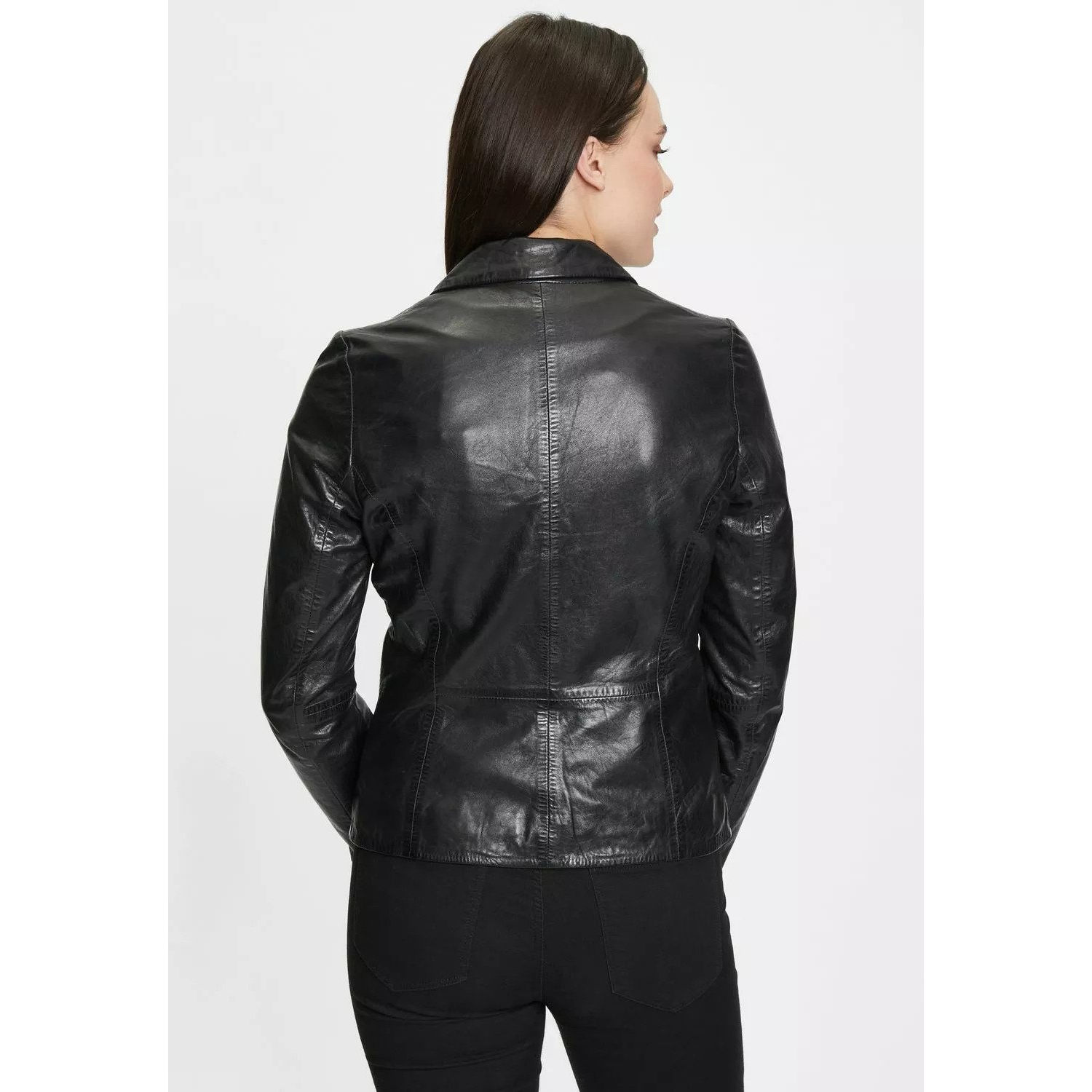 Geaca de Piele Dama Gipsy Neagra GWRonia NSLONTV – IMBRACAMINTE