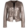 Geaca de Piele Dama Gipsy Argintiu Antic Metalizat GWRubie - readytowear.ro