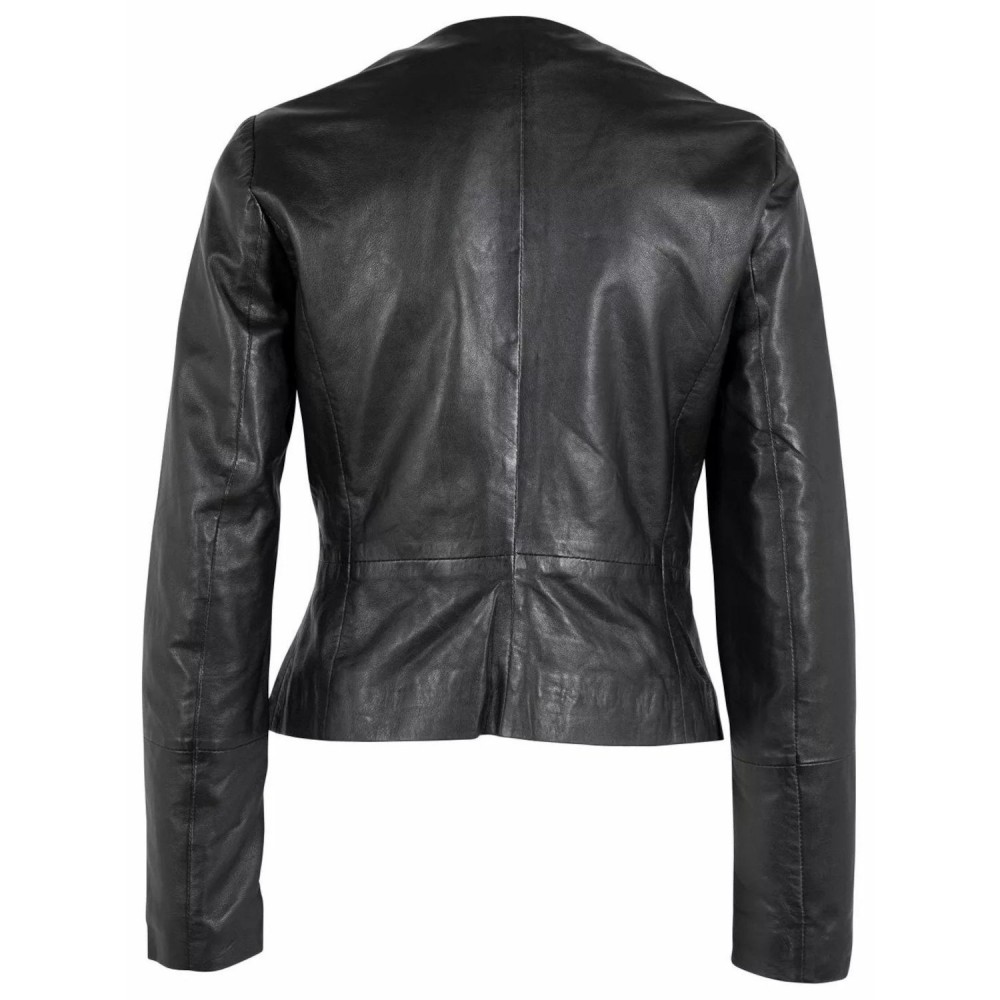 Geaca de Piele Dama Gipsy Neagra GWRubie Geaca de Piele Dama Gipsy Neagra GWRubie - readytowear.ro