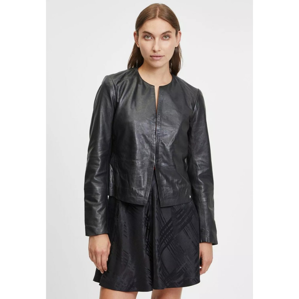 Geaca de Piele Dama Gipsy Neagra GWRubie Geaca de Piele Dama Gipsy Neagra GWRubie - readytowear.ro