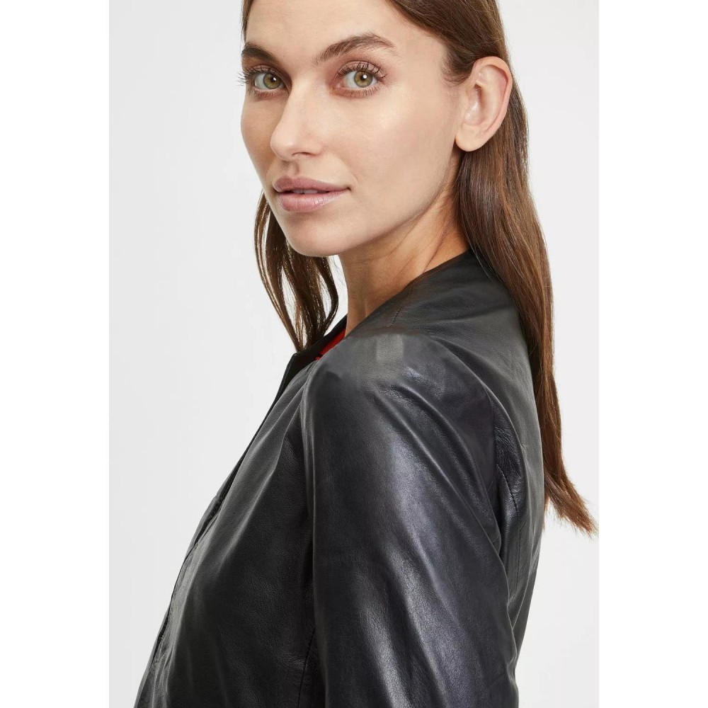 Geaca de Piele Dama Gipsy Neagra GWRubie Geaca de Piele Dama Gipsy Neagra GWRubie - readytowear.ro
