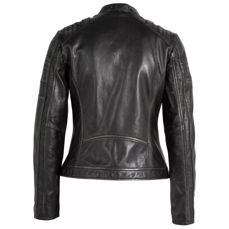 Geaca de Piele Dama Gipsy Negru/Bej GWRyanna LROV – IMBRACAMINTE Geaca de Piele Dama Gipsy Negru/Bej GWRyanna LROV – IMBRACAMINTE