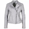 Geaca de Piele Dama Gipsy Gri Argintiu GWSafiya LDOV Geaca de Piele Dama Gipsy Gri Argintiu GWSafiya LDOV - readytowear.ro