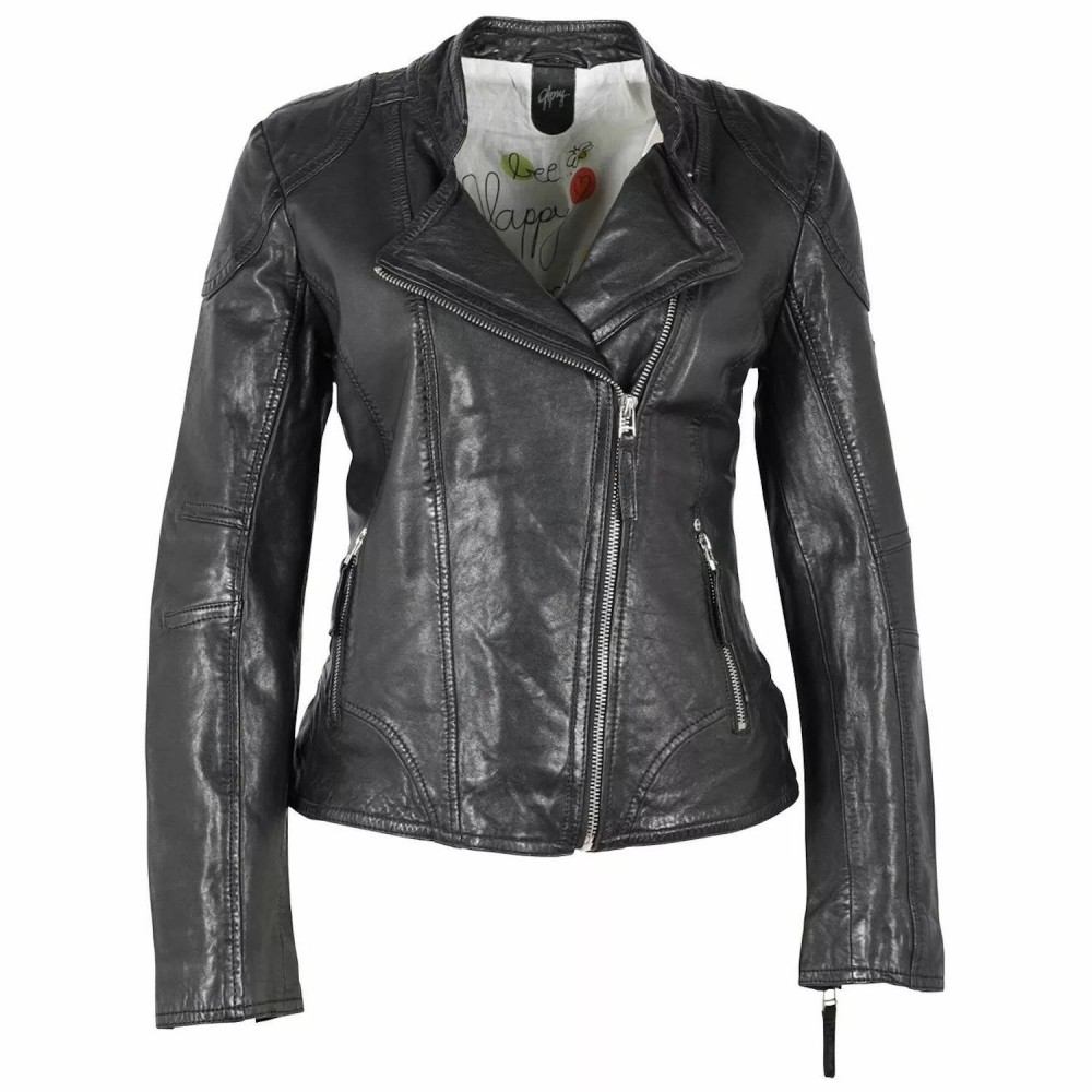 Geaca de Piele Dama Gipsy Neagra GWSafiya LDOV Geaca de Piele Dama Gipsy Neagra GWSafiya LDOV - readytowear.ro