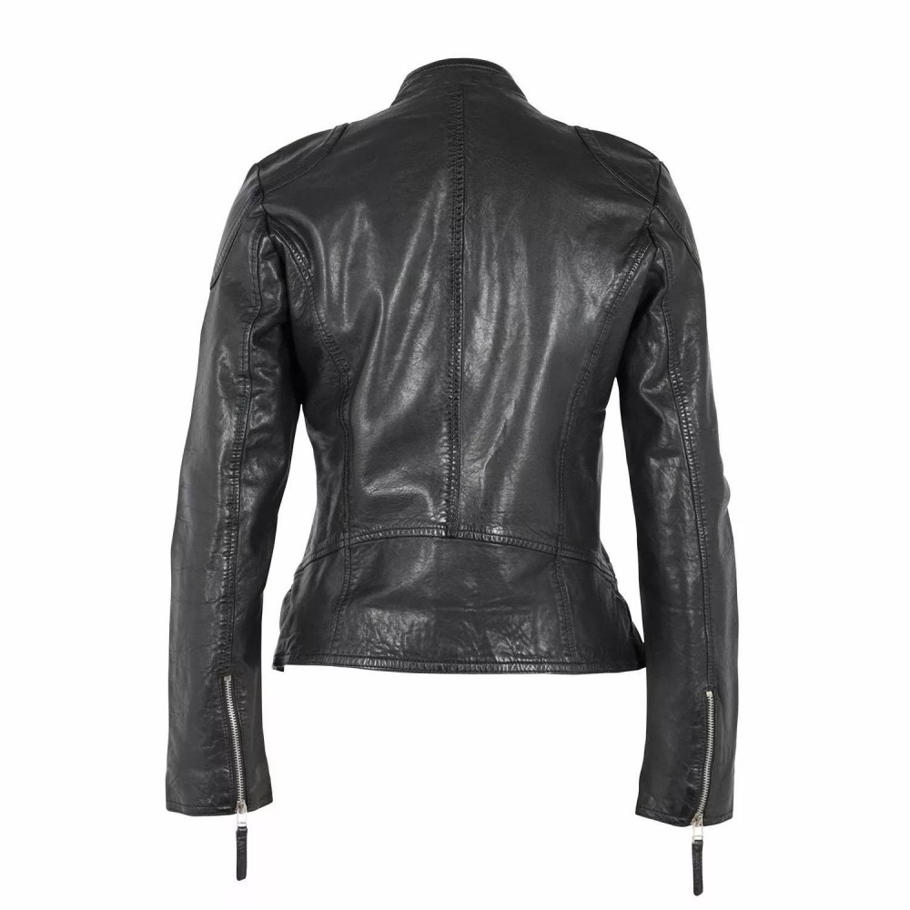 Geaca de Piele Dama Gipsy Neagra GWSafiya LDOV Geaca de Piele Dama Gipsy Neagra GWSafiya LDOV - readytowear.ro