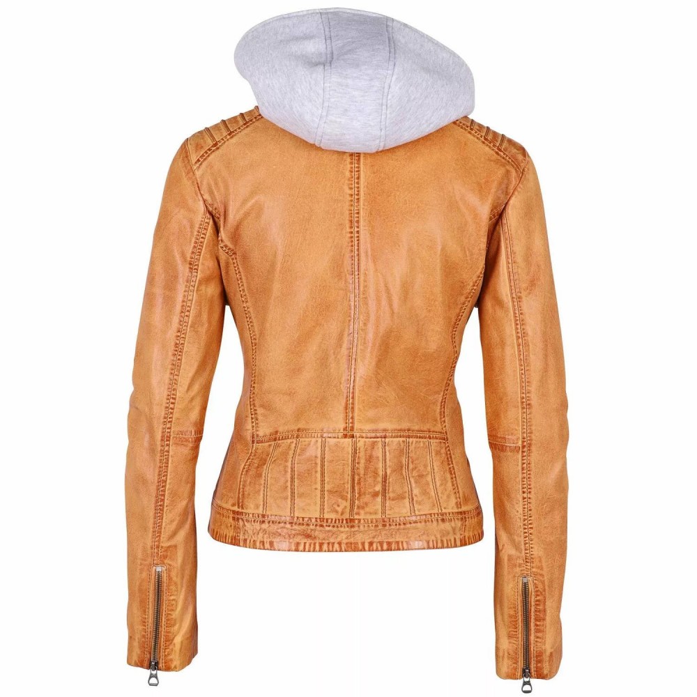 Geaca de Piele Dama Gipsy Coniac Deschis GWSallie LAMAS Geaca de Piele Dama Gipsy Coniac Deschis GWSallie LAMAS - readytowear.ro