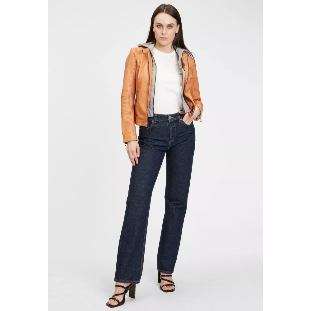 Geaca de Piele Dama Gipsy Coniac Deschis GWSallie LAMAS Geaca de Piele Dama Gipsy Coniac Deschis GWSallie LAMAS - readytowear.ro