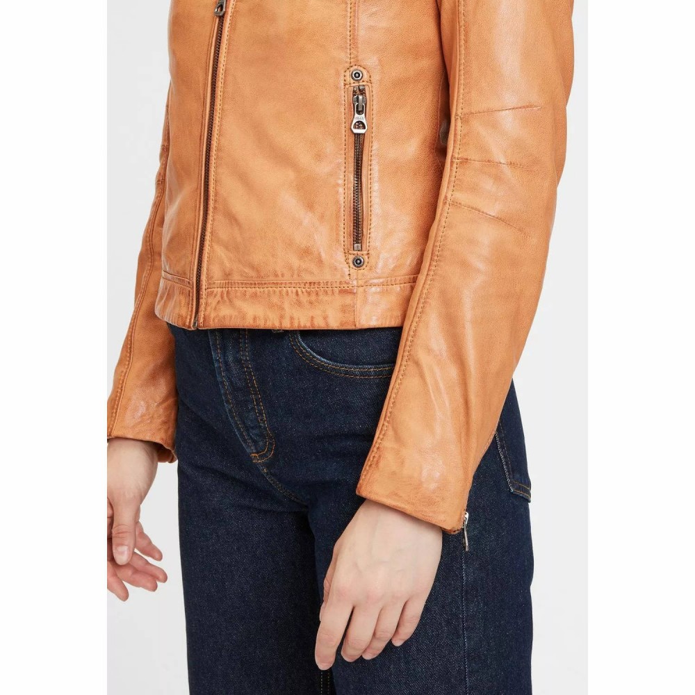 Geaca de Piele Dama Gipsy Coniac Deschis GWSallie LAMAS Geaca de Piele Dama Gipsy Coniac Deschis GWSallie LAMAS - readytowear.ro