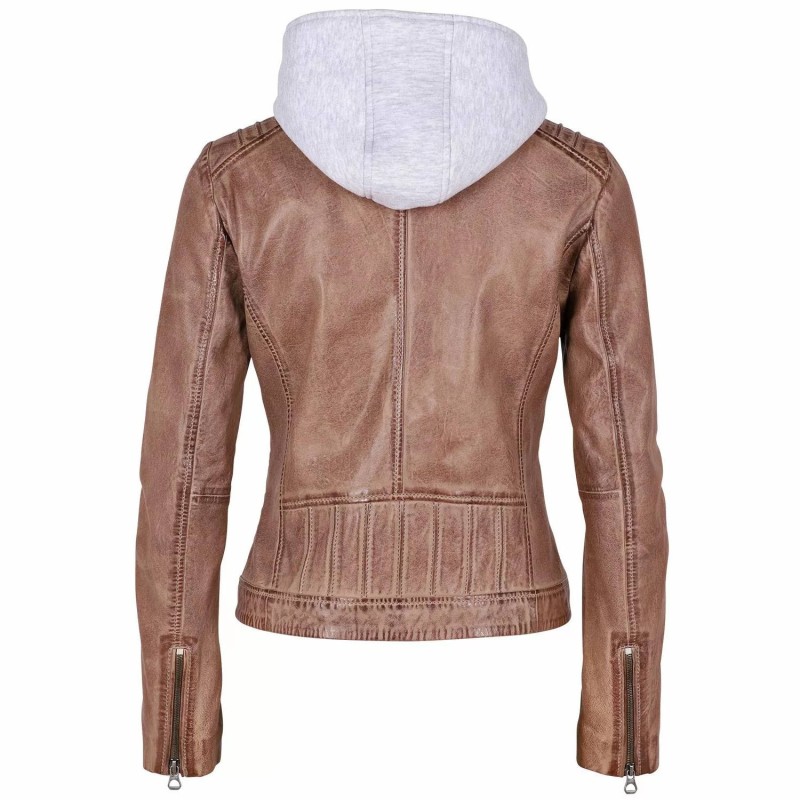 Geaca de Piele Dama Gipsy Maro Inchis GWSallie LAMAS – IMBRACAMINTE Geaca de Piele Dama Gipsy Maro Inchis GWSallie LAMAS – IMBRACAMINTE