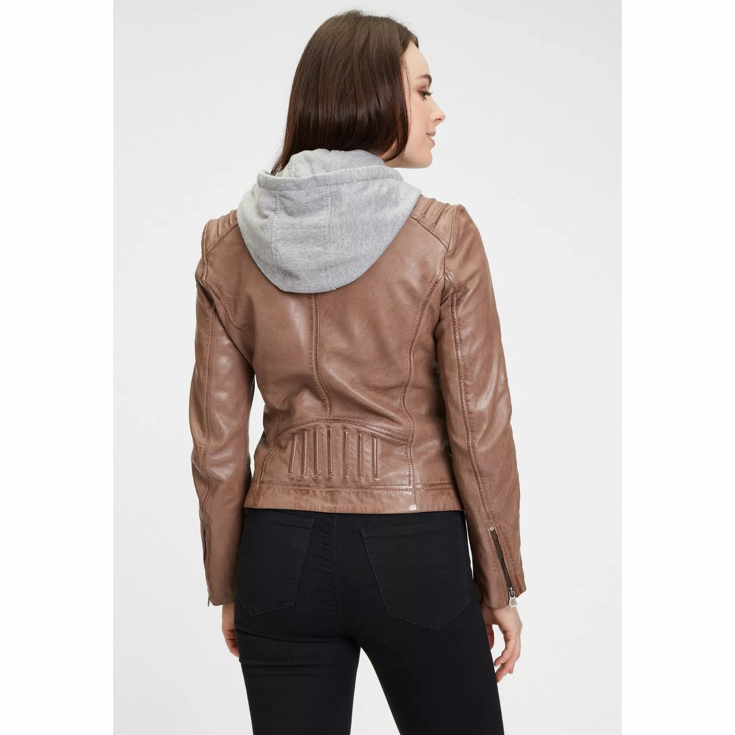 Geaca de Piele Dama Gipsy Maro Inchis GWSallie LAMAS – IMBRACAMINTE