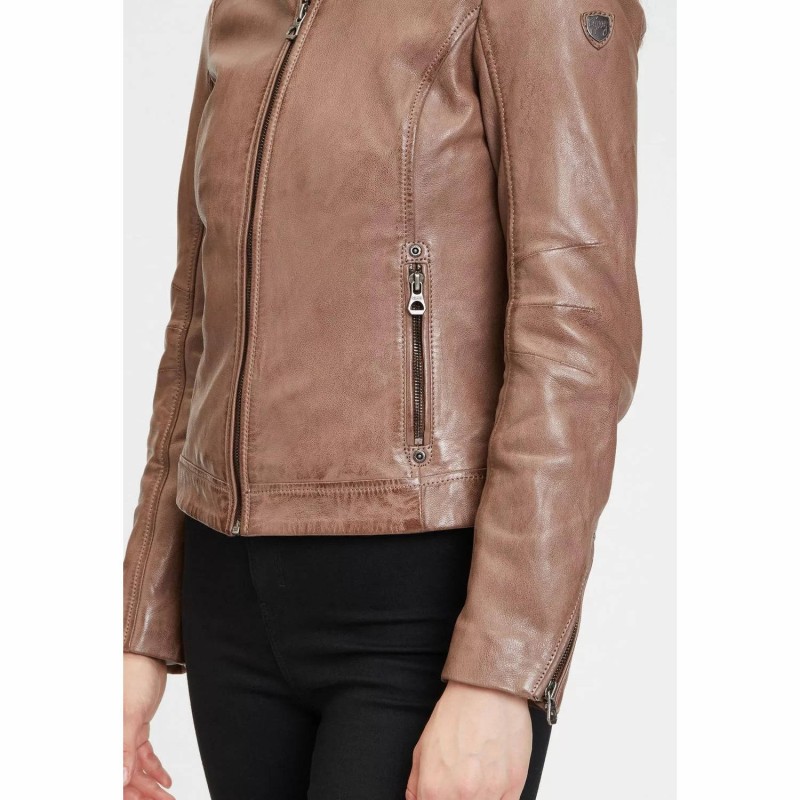 Geaca de Piele Dama Gipsy Maro Inchis GWSallie LAMAS – IMBRACAMINTE Geaca de Piele Dama Gipsy Maro Inchis GWSallie LAMAS – IMBRACAMINTE