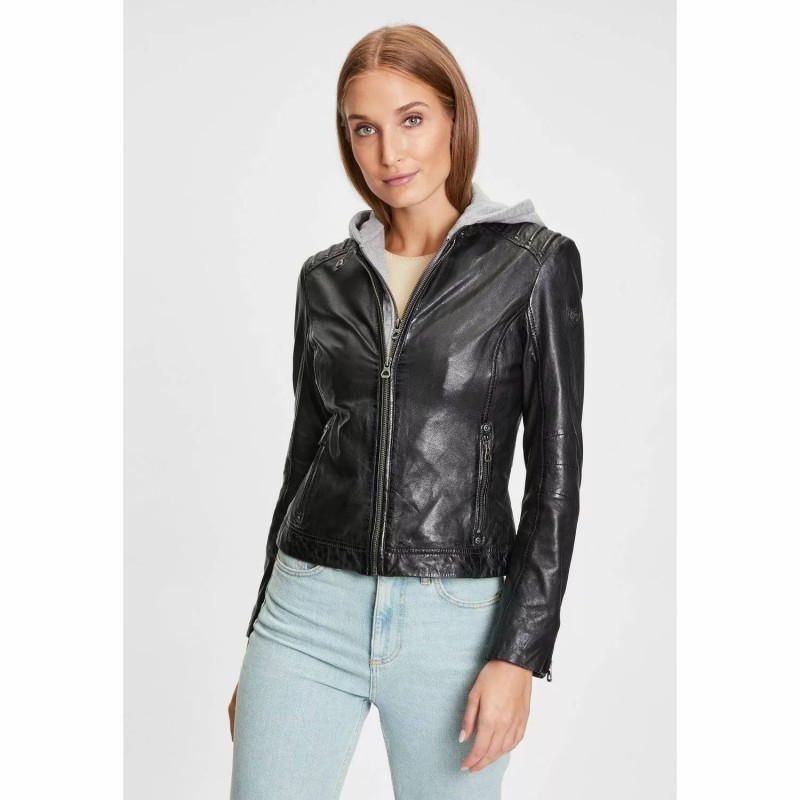 Geaca de Piele Dama Gipsy Neagra GWSallie LAMAS – IMBRACAMINTE Geaca de Piele Dama Gipsy Neagra GWSallie LAMAS – IMBRACAMINTE