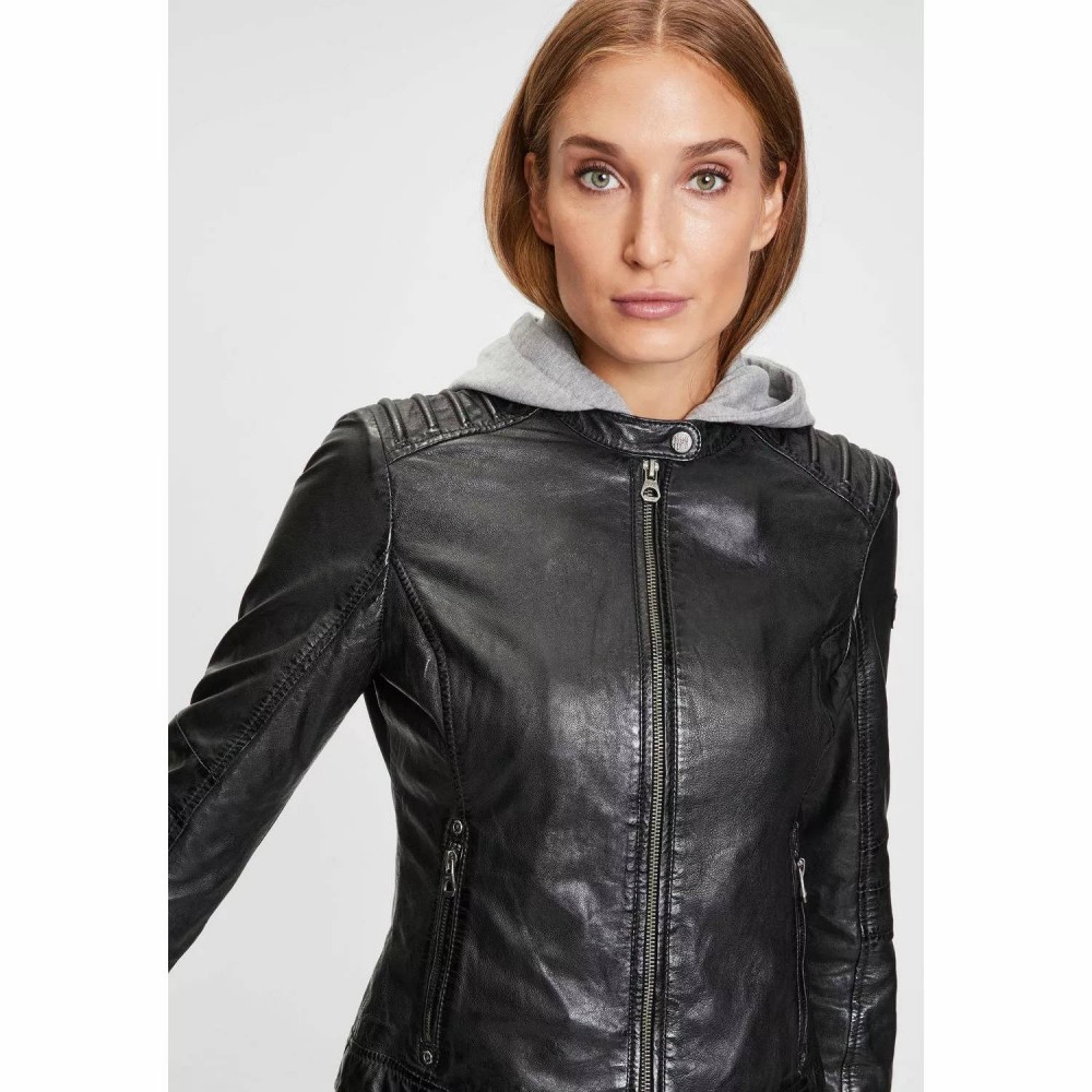Geaca de Piele Dama Gipsy Neagra GWSallie LAMAS Geaca de Piele Dama Gipsy Neagra GWSallie LAMAS - readytowear.ro