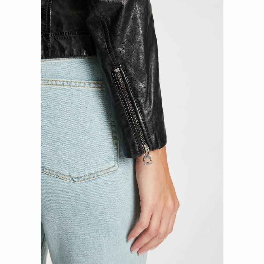 Geaca de Piele Dama Gipsy Neagra GWSallie LAMAS Geaca de Piele Dama Gipsy Neagra GWSallie LAMAS - readytowear.ro