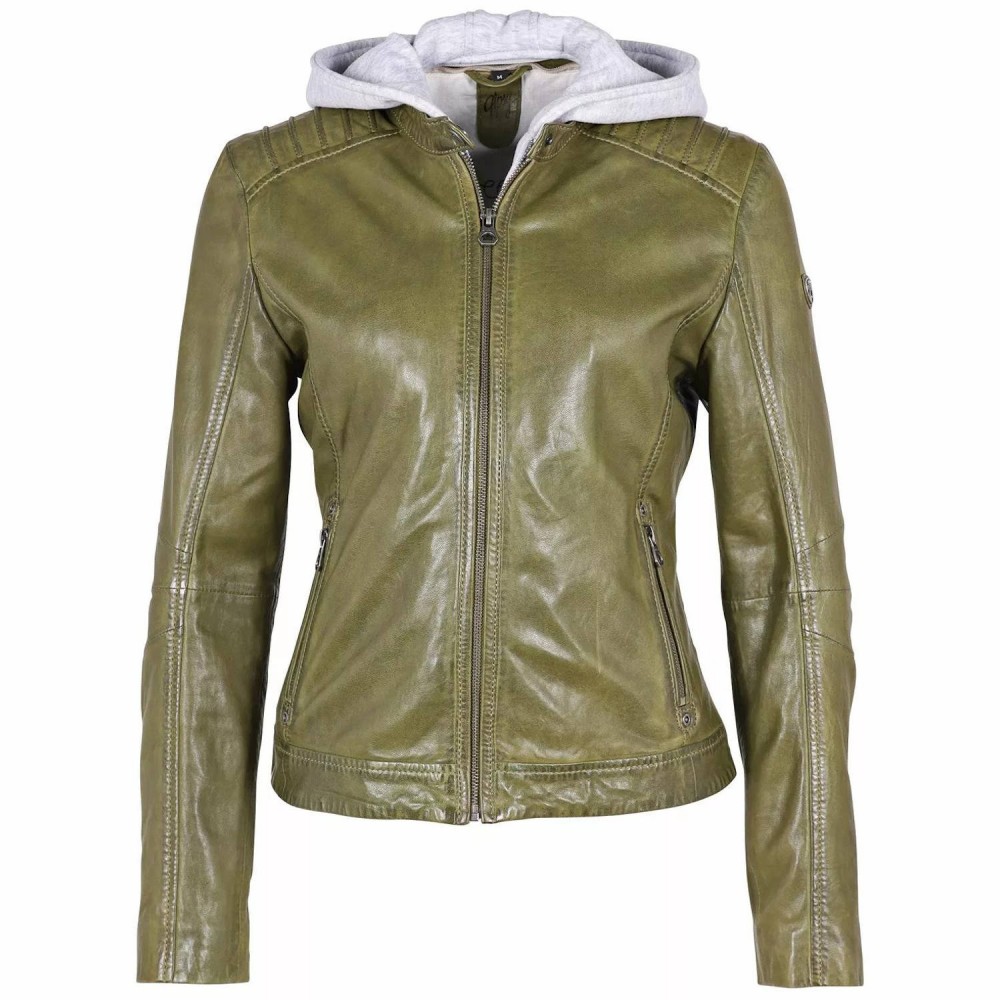 Geaca de Piele Dama Gipsy Olive GWSallie LAMAS Geaca de Piele Dama Gipsy Olive GWSallie LAMAS - readytowear.ro