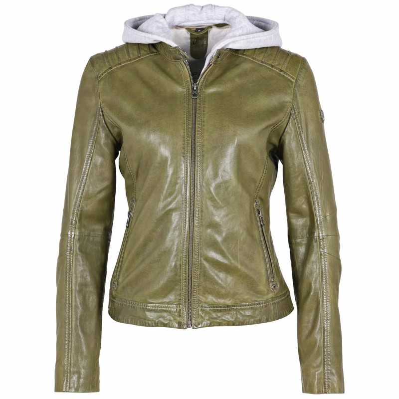 Geaca de Piele Dama Gipsy Olive GWSallie LAMAS – IMBRACAMINTE