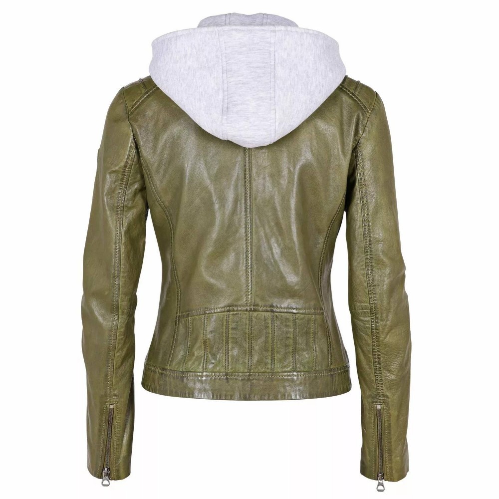 Geaca de Piele Dama Gipsy Olive GWSallie LAMAS Geaca de Piele Dama Gipsy Olive GWSallie LAMAS - readytowear.ro