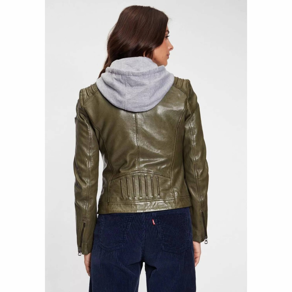 Geaca de Piele Dama Gipsy Olive GWSallie LAMAS Geaca de Piele Dama Gipsy Olive GWSallie LAMAS - readytowear.ro