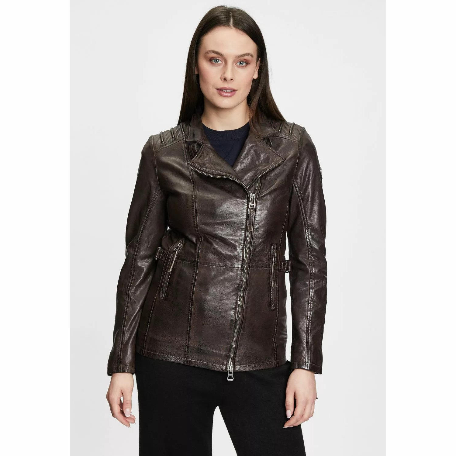 Geaca Lunga de Piele Dama Gipsy Maro Inchis GWScandel – Black Friday Geaca Lunga de Piele Dama Gipsy Maro Inchis GWScandel – Black Friday