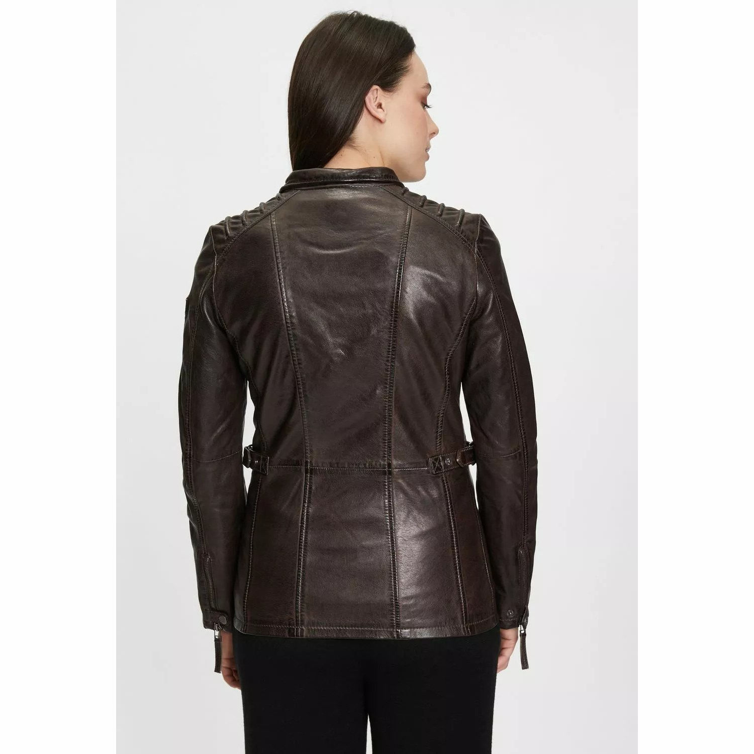 Geaca Lunga de Piele Dama Gipsy Maro Inchis GWScandel – Black Friday Geaca Lunga de Piele Dama Gipsy Maro Inchis GWScandel – Black Friday