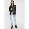 Geaca Lunga de Piele Dama Gipsy Neagra GWScandel Geaca Lunga de Piele Dama Gipsy Neagra GWScandel - readytowear.ro