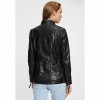 Geaca Lunga de Piele Dama Gipsy Neagra GWScandel Geaca Lunga de Piele Dama Gipsy Neagra GWScandel - readytowear.ro