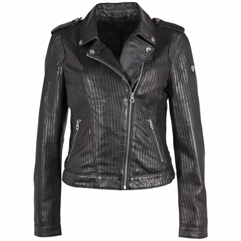 Geaca de Piele Dama Gipsy Neagra GWSinta LRPEV Geaca de Piele Dama Gipsy Neagra GWSinta LRPEV - readytowear