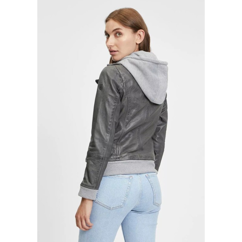 Geaca de Piele Dama Gipsy Antracit GWSkyla LEGV – IMBRACAMINTE