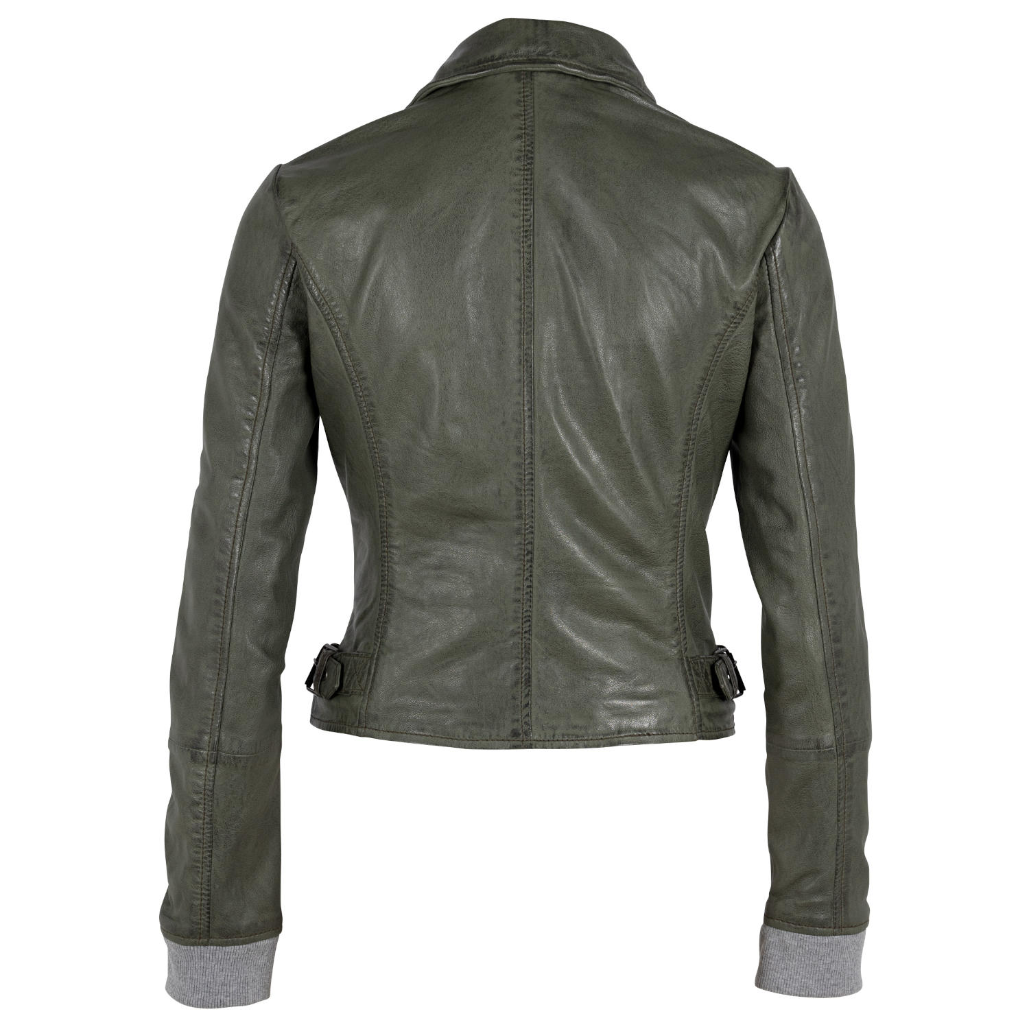 Geaca de Piele Dama Gipsy Verde Inchis GWSkyla LEGV – IMBRACAMINTE