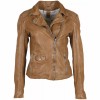 Geaca de Piele Dama Gipsy Camel GWSpecially LVANV - readytowear.ro