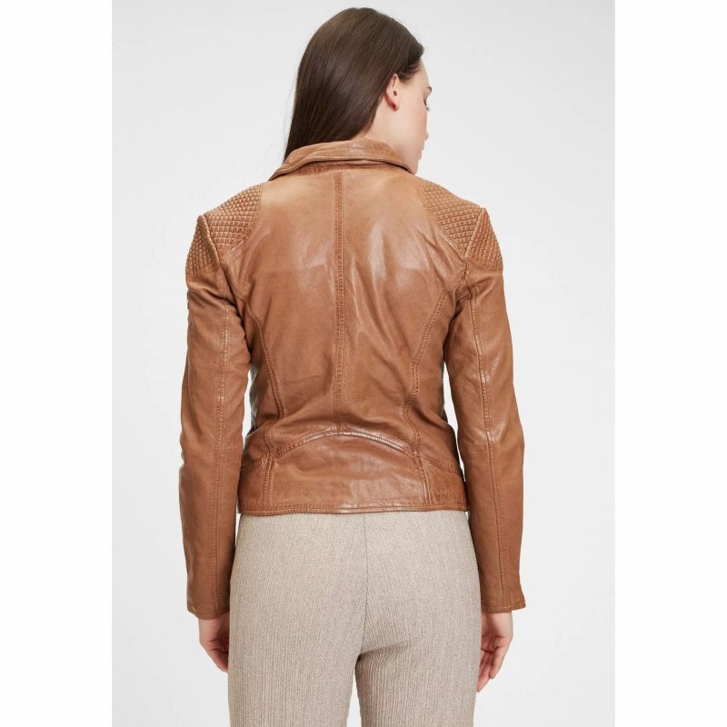 Geaca de Piele Dama Gipsy Camel GWSpecially LVANV – IMBRACAMINTE