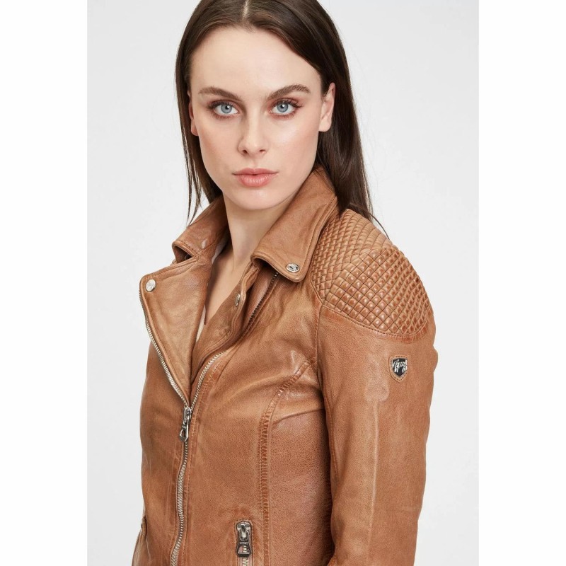 Geaca de Piele Dama Gipsy Camel GWSpecially LVANV – IMBRACAMINTE