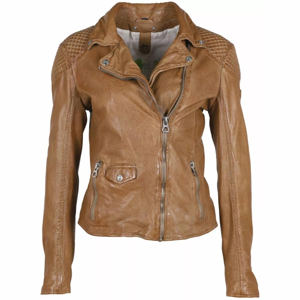 Geaca de Piele Dama Gipsy Camel GWSpecially LVANV Geaca de Piele Dama Gipsy Camel GWSpecially LVANV - readytowear