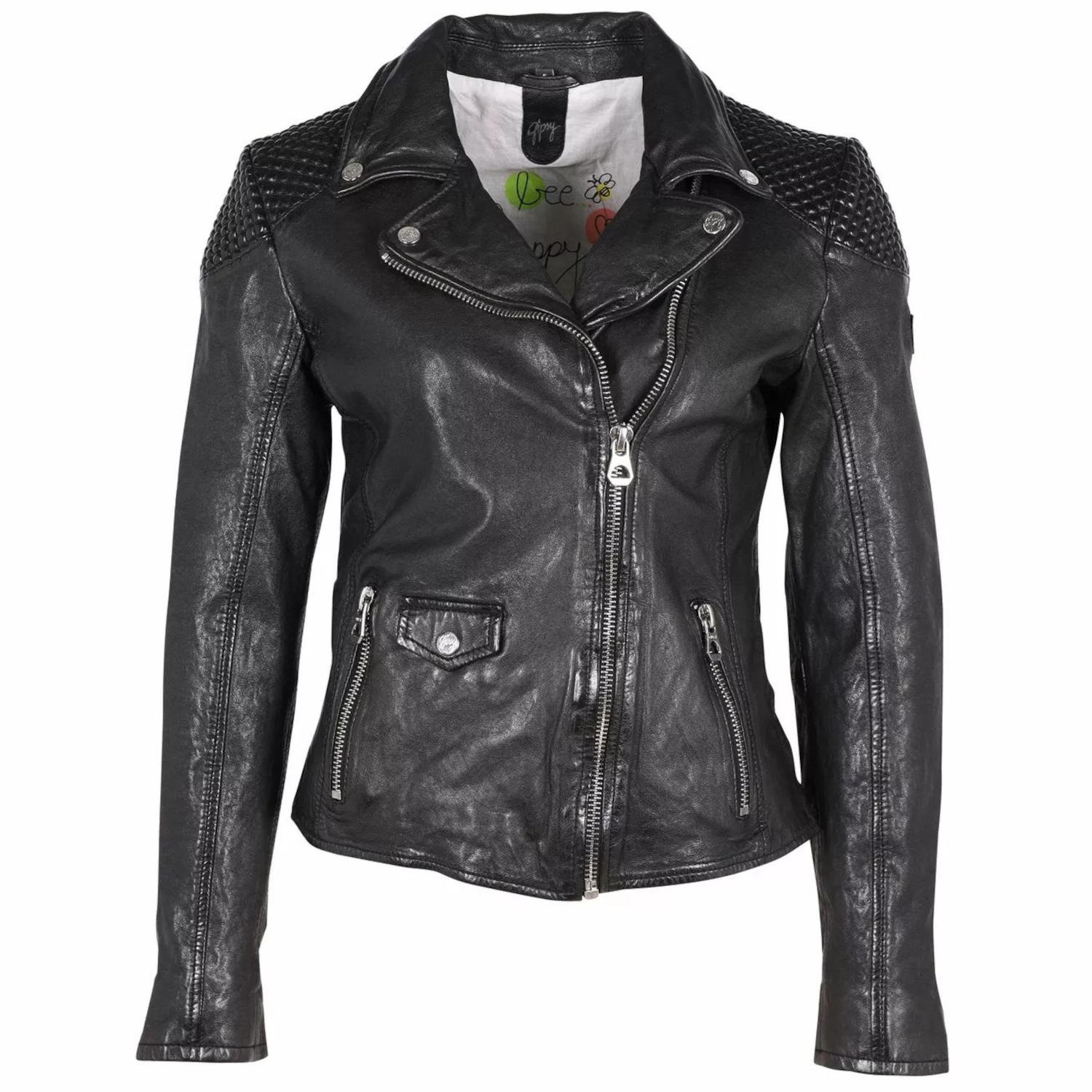 Geaca de Piele Dama Gipsy Neagra GWSpecially LVANV – IMBRACAMINTE