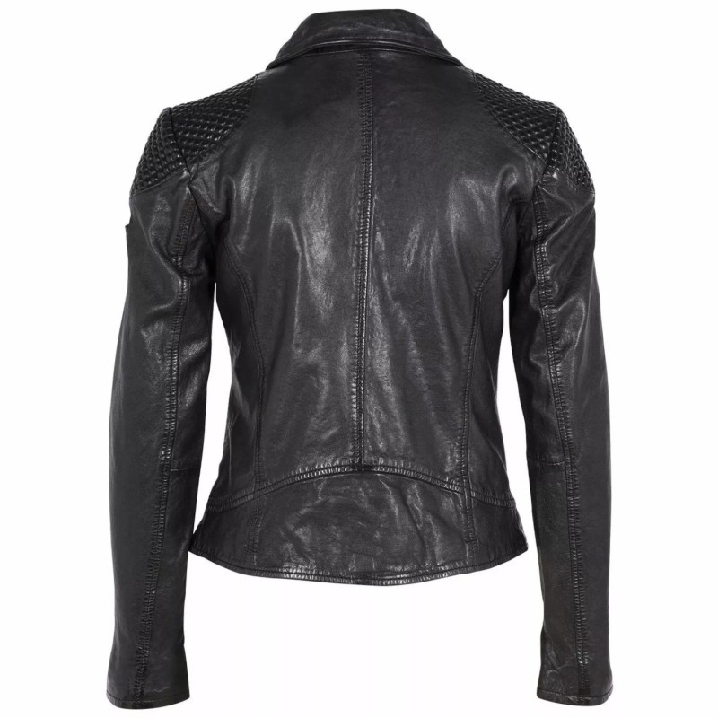 Geaca de Piele Dama Gipsy Neagra GWSpecially LVANV – IMBRACAMINTE