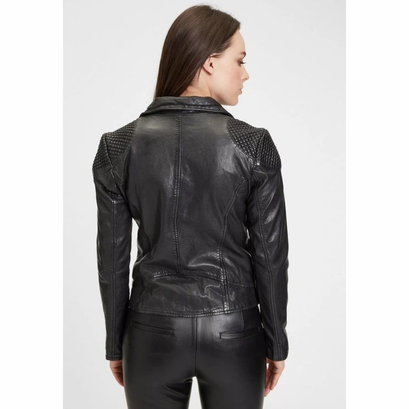 Geaca de Piele Dama Gipsy Neagra GWSpecially LVANV – IMBRACAMINTE