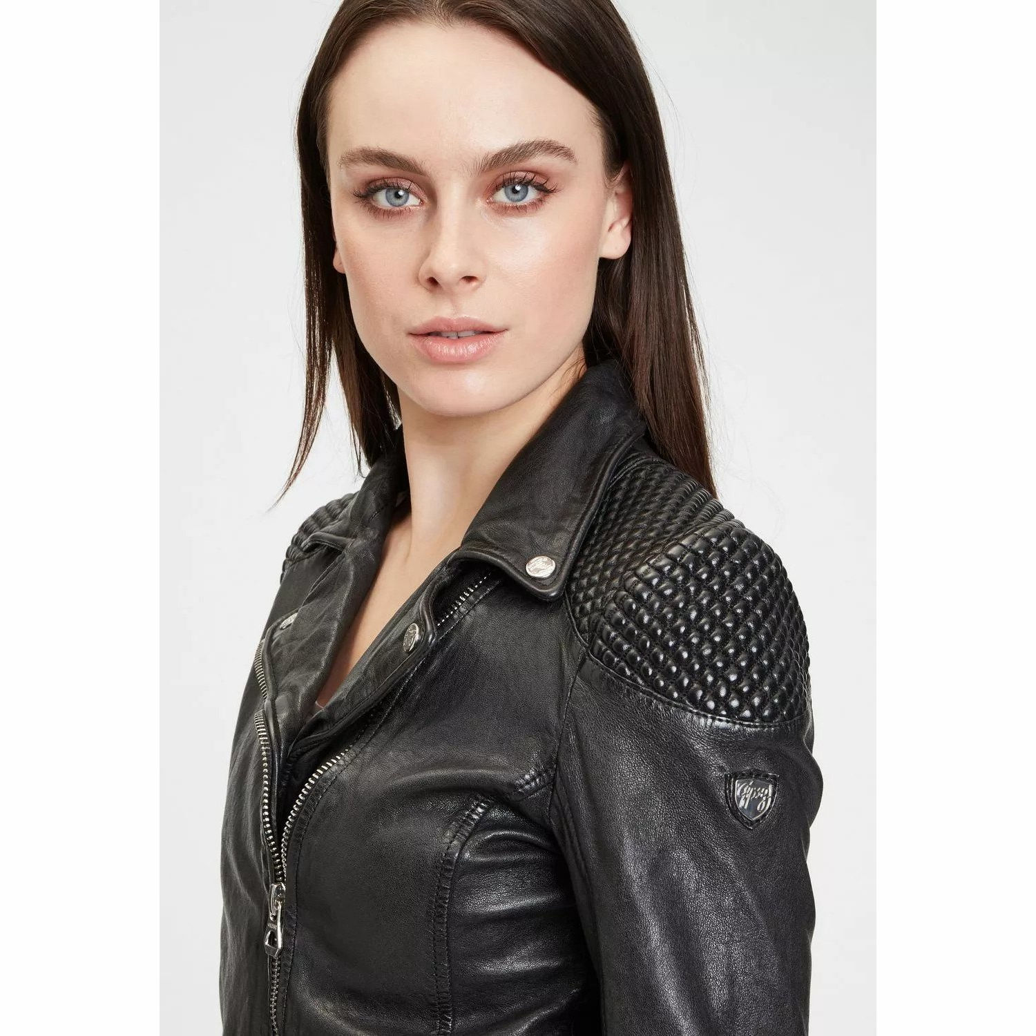 Geaca de Piele Dama Gipsy Neagra GWSpecially LVANV – IMBRACAMINTE