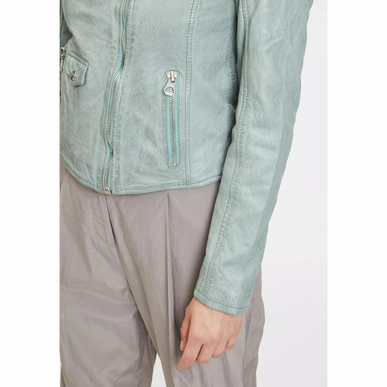 Geaca de Piele Dama Gipsy Verde Menta GWSpecially LVANV – IMBRACAMINTE Geaca de Piele Dama Gipsy Verde Menta GWSpecially LVANV – IMBRACAMINTE