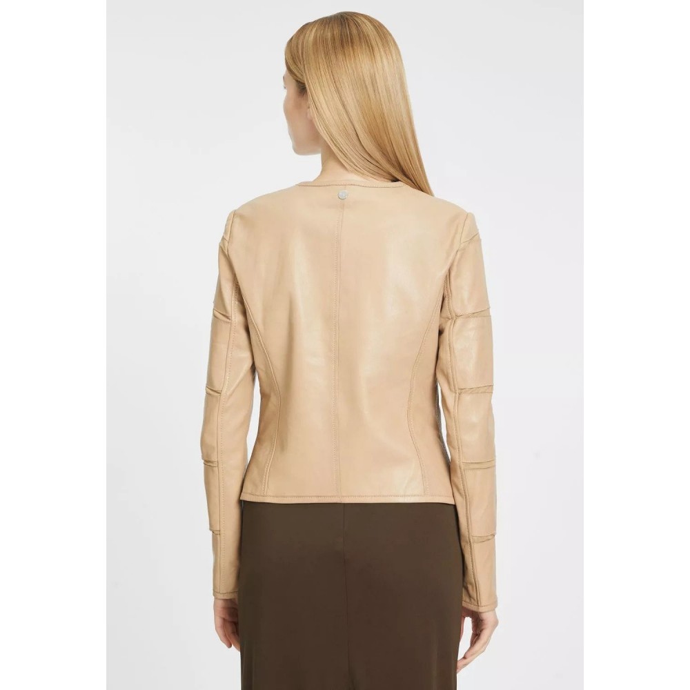Geaca de Piele Dama Gipsy Bej GWSurlea Geaca de Piele Dama Gipsy Bej GWSurlea - readytowear.ro