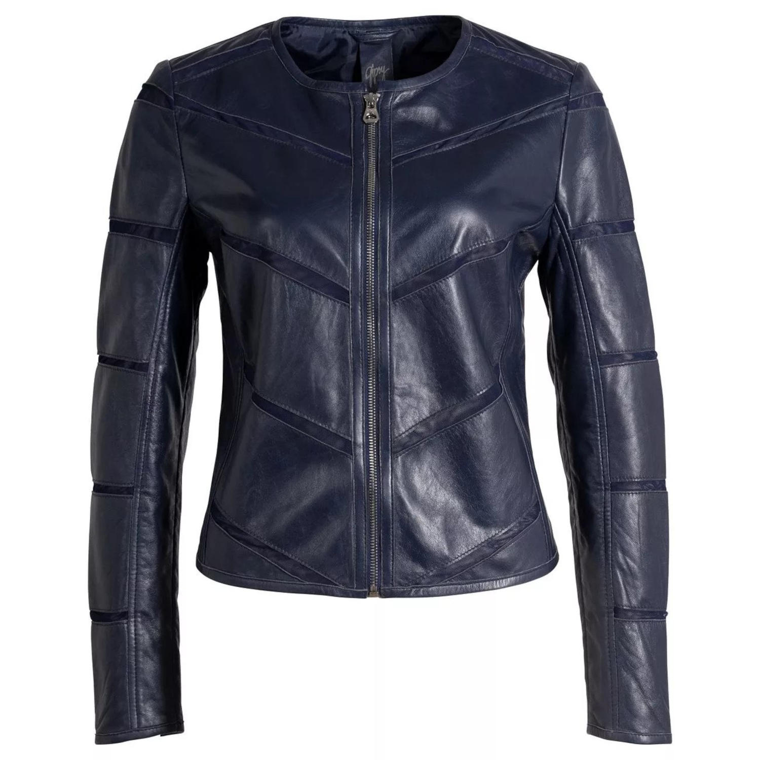 Geaca de Piele Dama Gipsy Bleumarin GWSurlea – IMBRACAMINTE