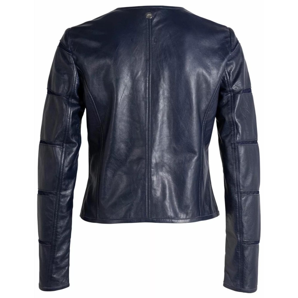 Geaca de Piele Dama Gipsy Bleumarin GWSurlea Geaca de Piele Dama Gipsy Bleumarin GWSurlea - readytowear.ro