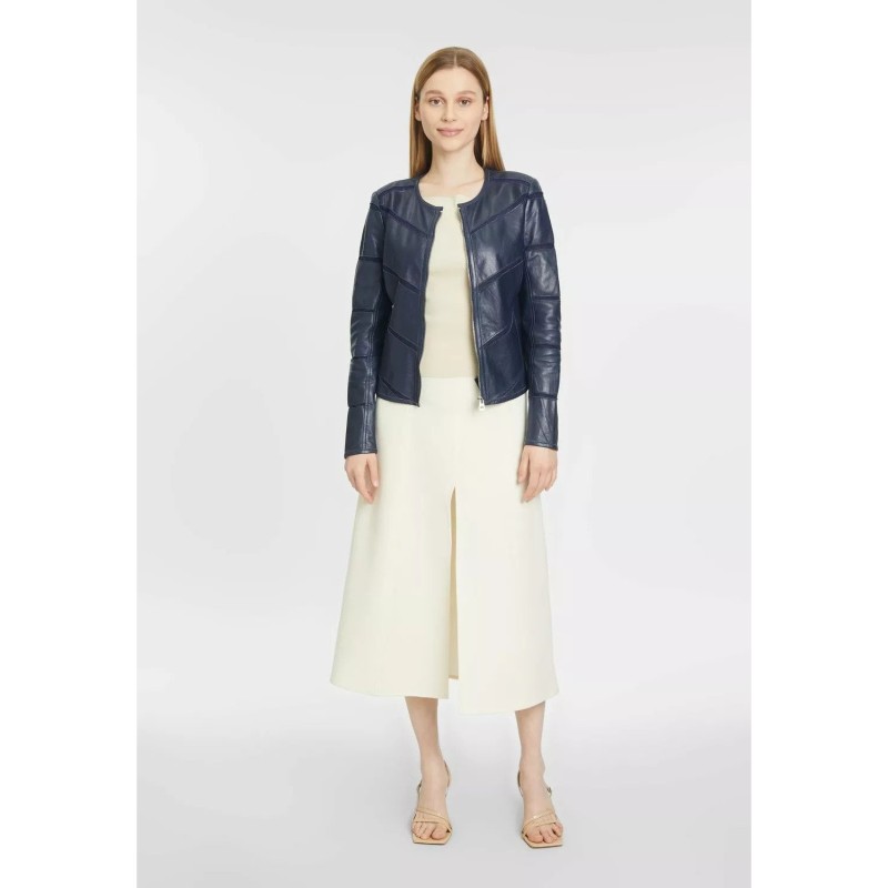 Geaca de Piele Dama Gipsy Bleumarin GWSurlea – IMBRACAMINTE