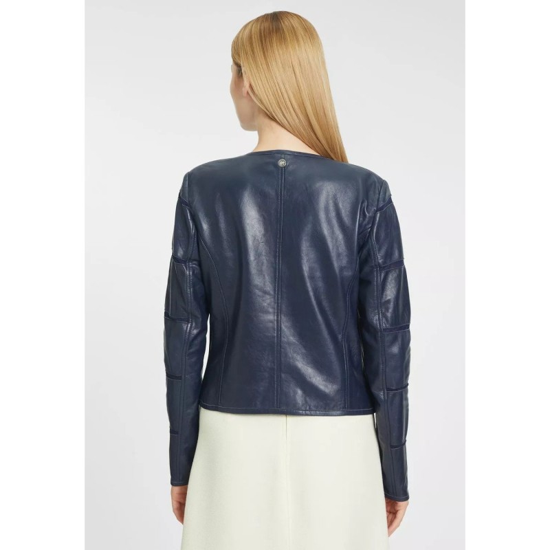 Geaca de Piele Dama Gipsy Bleumarin GWSurlea – IMBRACAMINTE