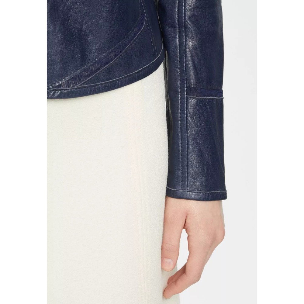Geaca de Piele Dama Gipsy Bleumarin GWSurlea Geaca de Piele Dama Gipsy Bleumarin GWSurlea - readytowear.ro