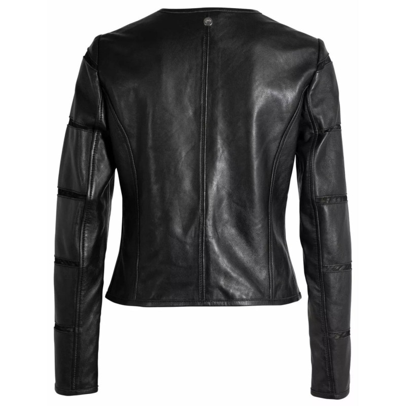 Geaca de Piele Dama Gipsy Neagra GWSurlea LELEV – IMBRACAMINTE