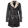 Geaca Lunga de Iarna din Piele Dama Gipsy Neagra GWTamala Geaca Lunga de Iarna din Piele Dama Gipsy Neagra GWTamala - readytowear