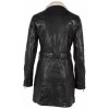 Geaca Lunga de Iarna din Piele Dama Gipsy Neagra GWTamala – Black Friday