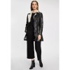 Geaca Lunga de Iarna din Piele Dama Gipsy Neagra GWTamala – Black Friday